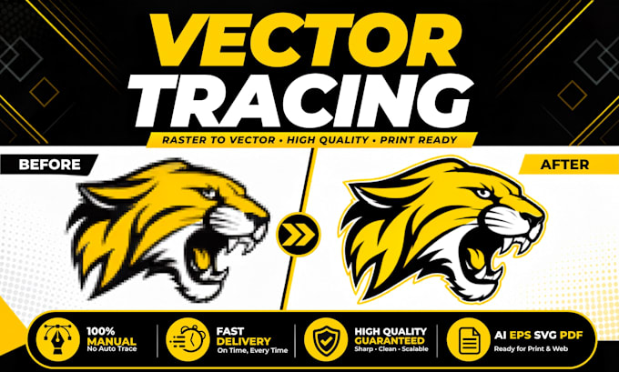 vectorize logo, vector tracing, redraw and convert to vector