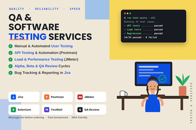 beta test user test manual test QA API test endpoint test and provide feedback