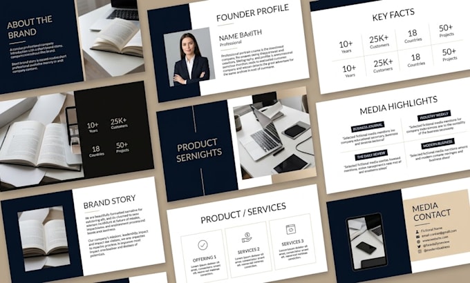 create a professional press kit or media kit for your brand
