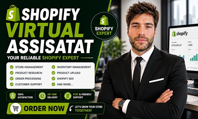 be your shopify virtual assistant,shopify store virtual assistant, store manager