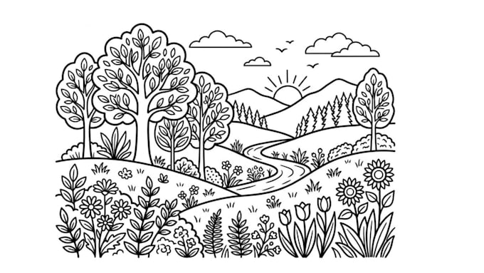 convert ai generated images into clean vector KDP coloring pages