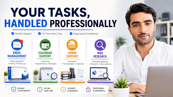 manage your emails and provide reliable virtual assistant support