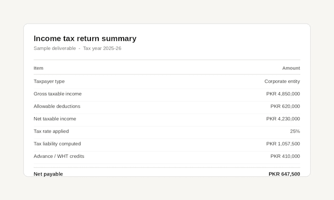 prepare and file your income tax return accurately