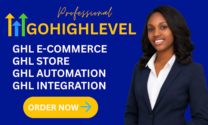 build ghl ecommerce website store funnel  automation