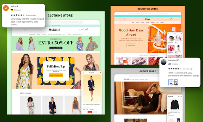 shopify store design dropshipping website development for brands