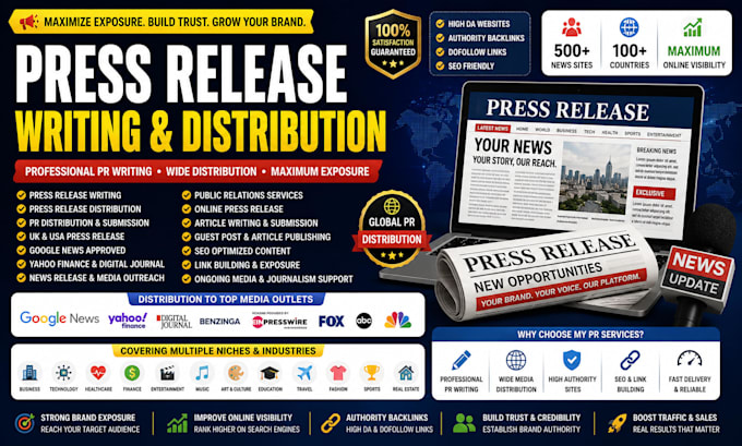 write and distribute a professional SEO press release worldwide