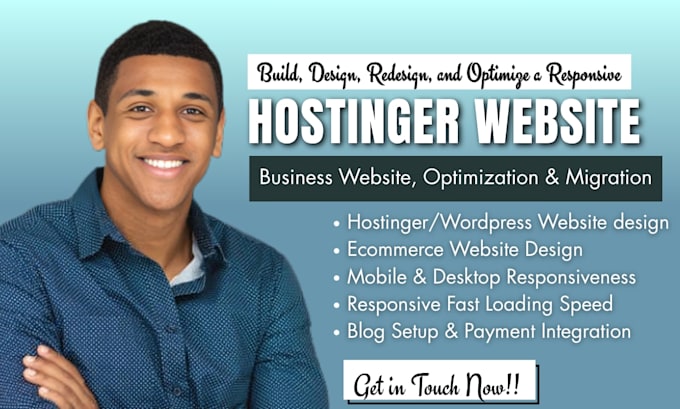 design or redesign hostinger website hostinger website migration hostinger seo