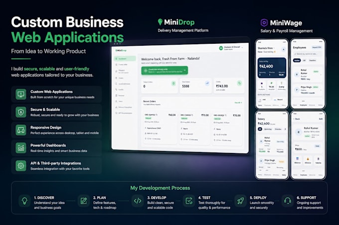 build your custom business web application