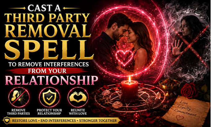 cast a third party removal spell to remove interferences from your relationship