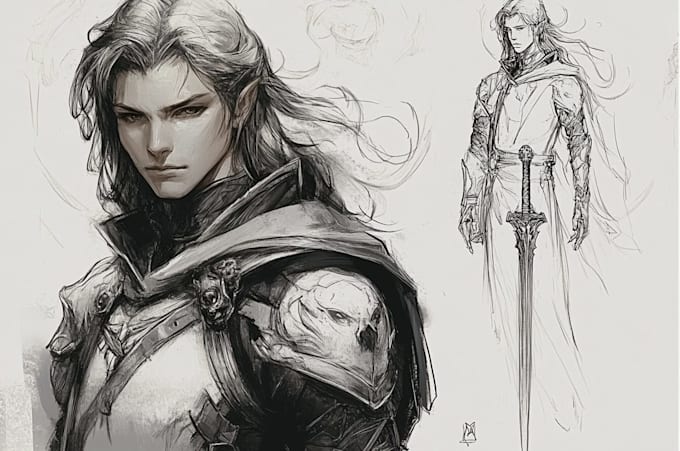 make rough sketch for your character or project