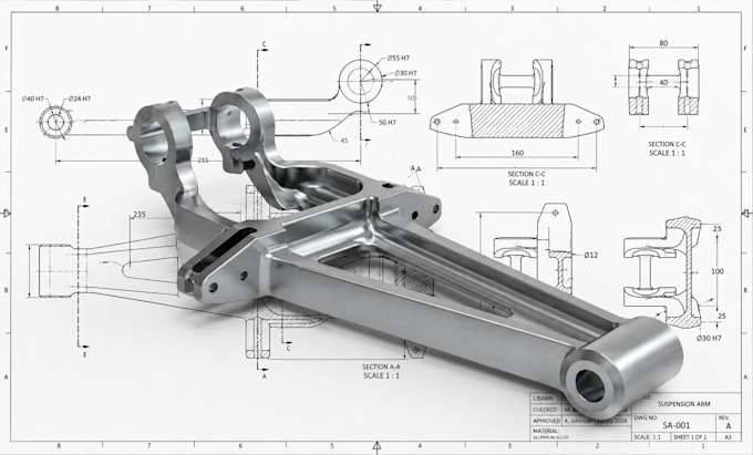 create 3d cad models and engineering for cnc machining