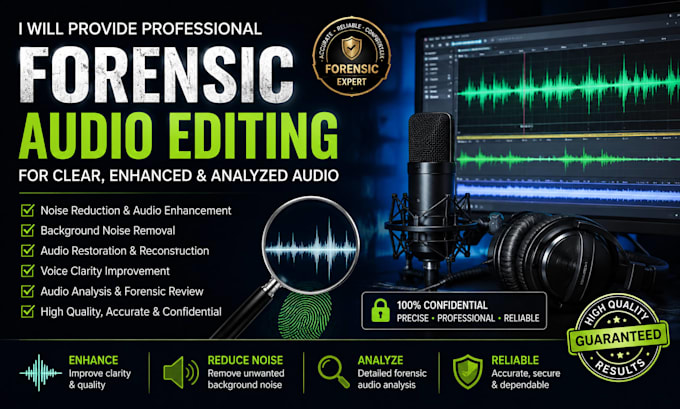 professionally enhance and edit forensic audio recordings