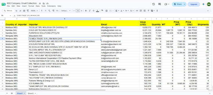 be your virtual assistant for google maps data entry and web research