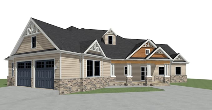 be your pro draftsperson for house plans in chief architect