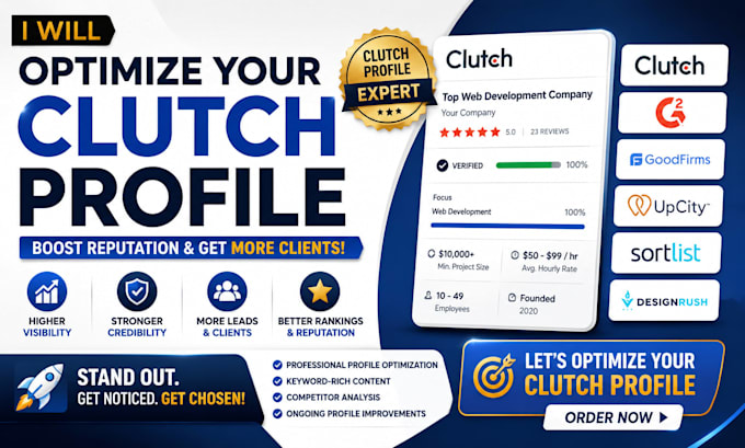 optimize your clutch profile and online reputation