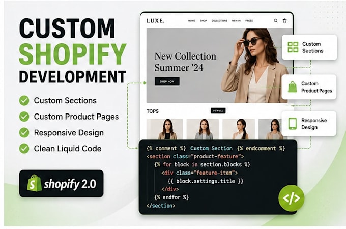 be your shopify liquid developer for custom store development and bug fixing