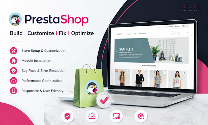 build, customize, fix, and optimize your prestashop store