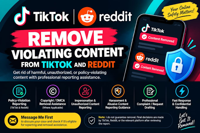 help remove violating content from tiktok and reddit