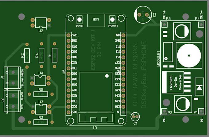 design esp32, iot, wifi and bluetooth pcb with schematic and firmware