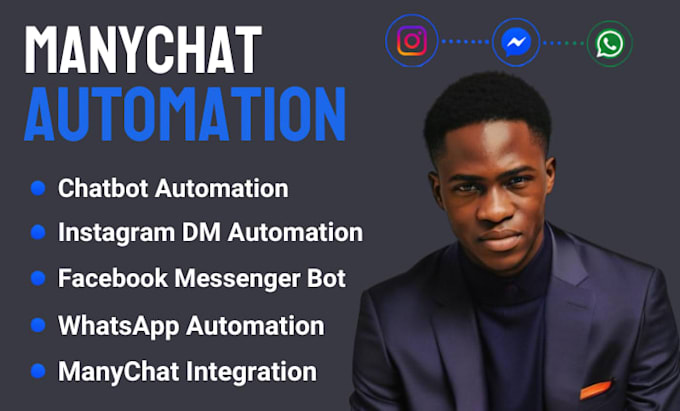 build manychat automation for instagram, facebook and whatsapp