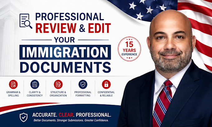 professionally review and edit your immigration documents