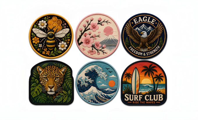 design custom embroidered patch and badge