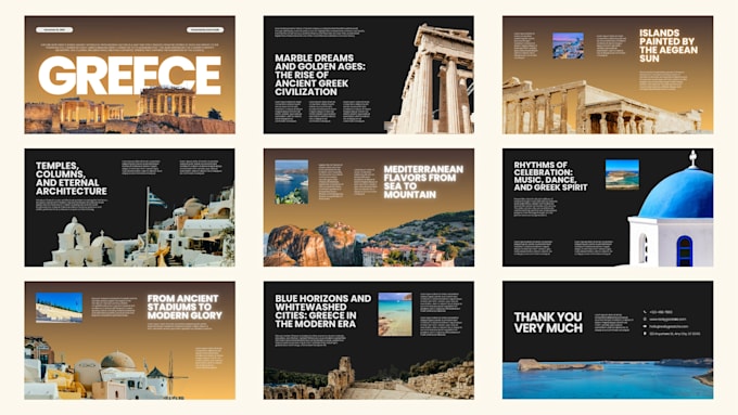 powerpoint and canva presentation design with animation