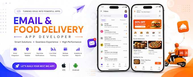 develop custom mobile app for ios and android