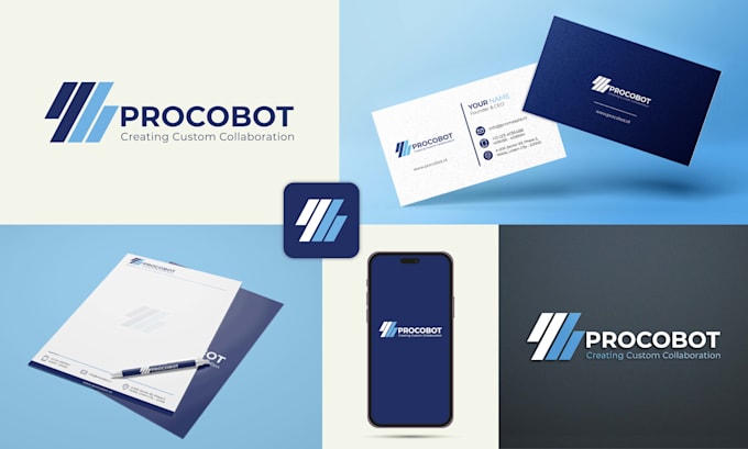 design a premium startup and saas logo and brand identity