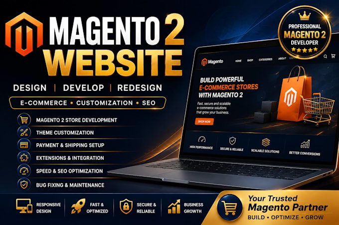 develop customize redesign magento 2 ecommerce website store