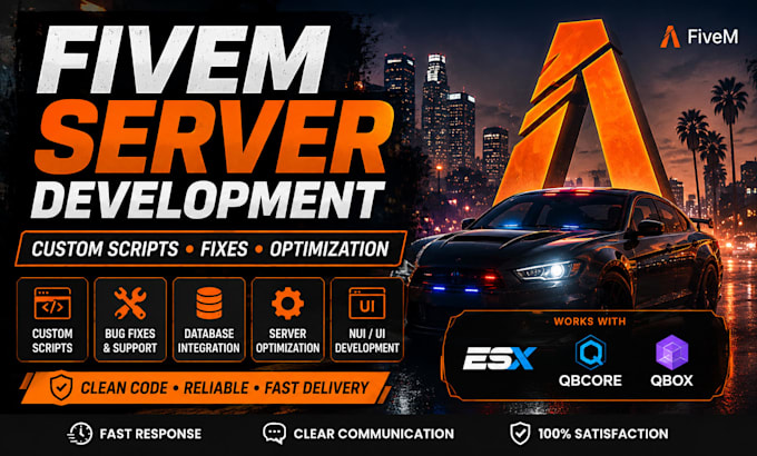 develop fix customize your fivem server and scripts