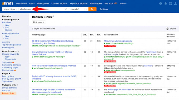fix toxic backlinks, bad link gaps and link opportunities using ahrefs report
