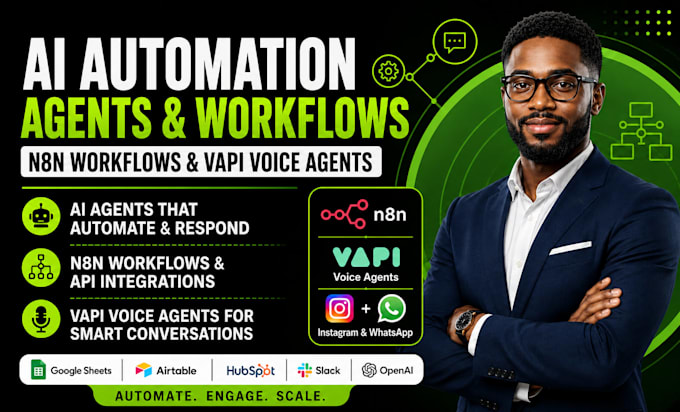 build ai automation agents n8n workflows vapi voice agents