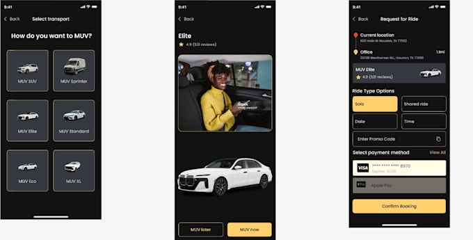develop ai powered taxi booking app, cab booking app, ridesharing app with admin