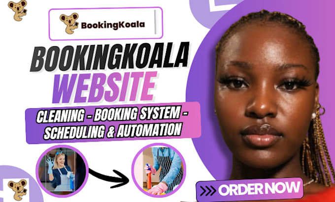 build a house cleaning service website,booking koala with maidly or bookingkoala