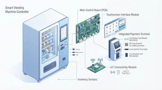 smart vending machine controller and payment system design