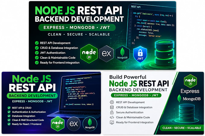 build node js express rest API with mongodb