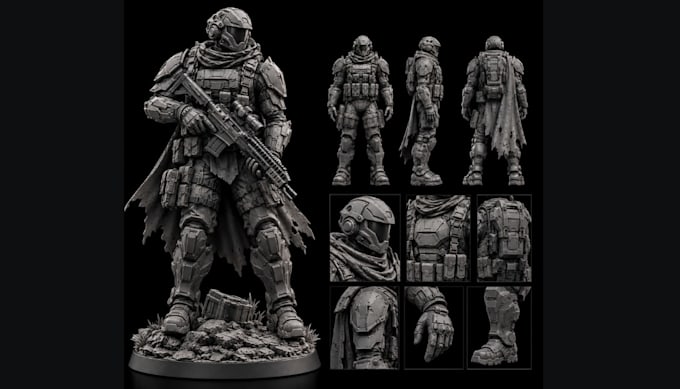 sculpt custom warhammer 40k miniatures for 3d printing