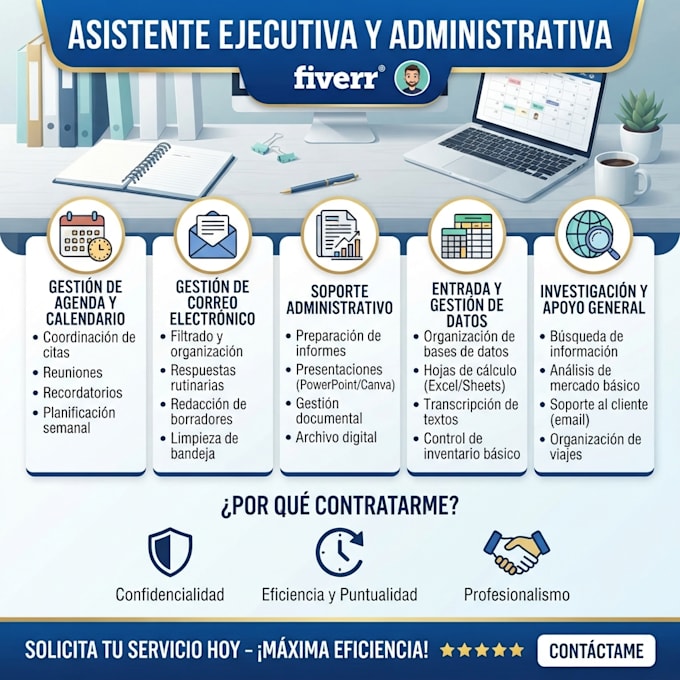 soy asistente ejecutiva, y administrativa
