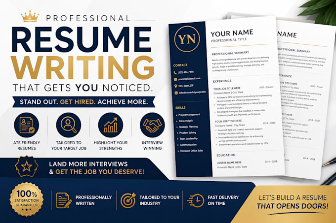 create a professional and ats friendly resume designe