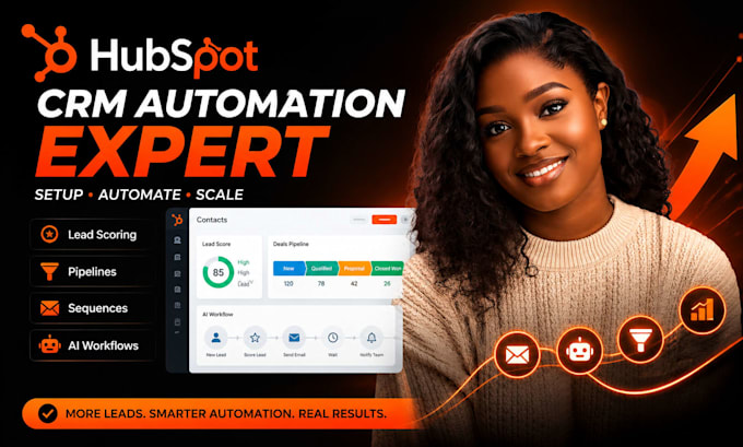 setup hubspot CRM automation lead scoring pipelines sequences and ai workflows