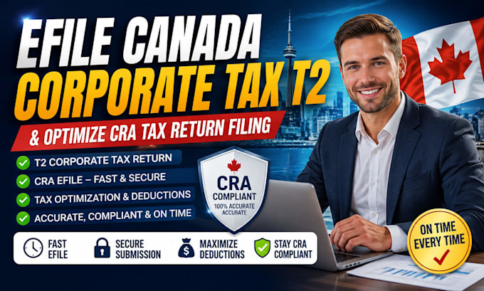 efile canada corporate tax t2 and optimize cra tax return filing