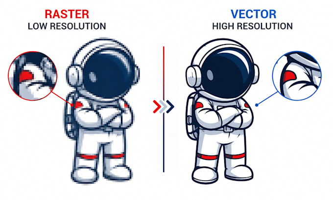 manually vectorize, redraw logo, or convert image to vector
