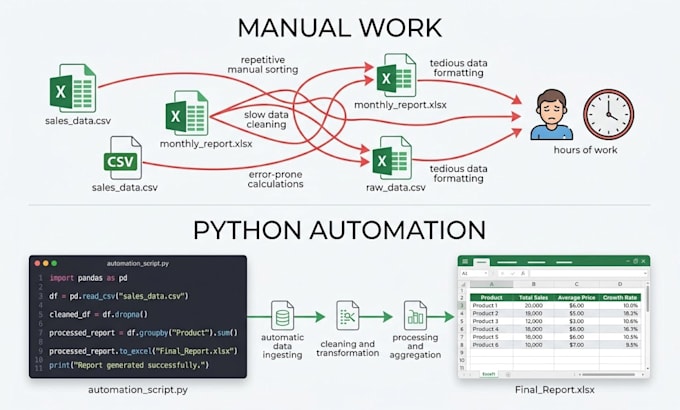 create a python automation script for repetitive tasks