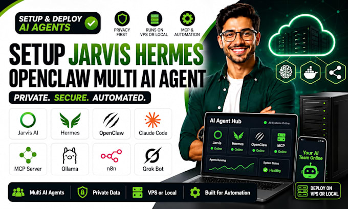 setup jarvis ai assistant hermes agent openclaw multi ai sub agent dashboard vps