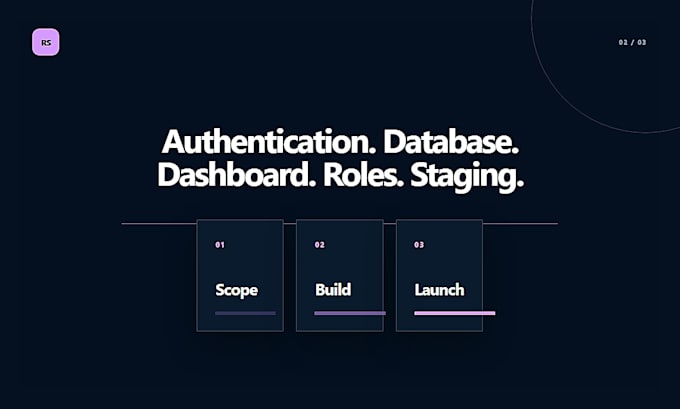 build your saas mvp web app with auth and database