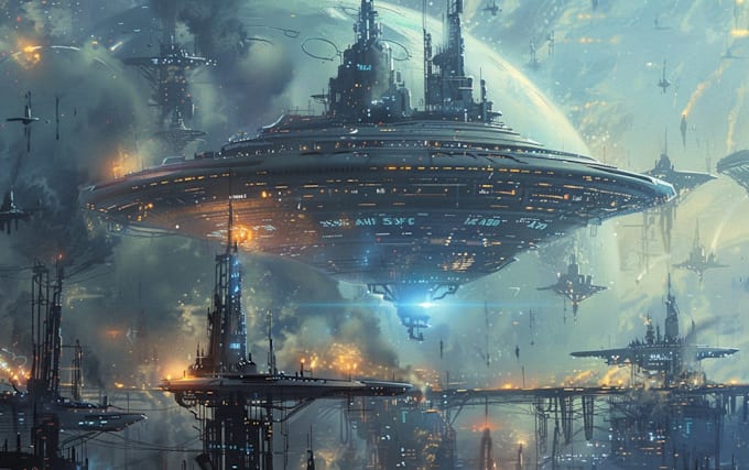design sci fi illustration and sci fi sci fi illustration