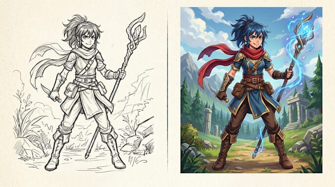do an anime or comic character