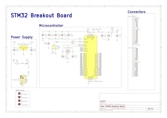 design a custom pcb layout in kicad