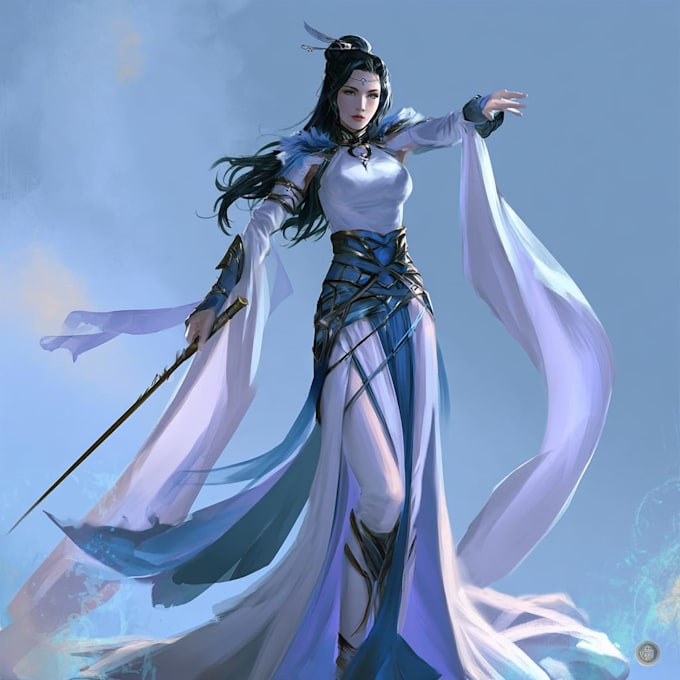 create a fantasy rpg character portrait